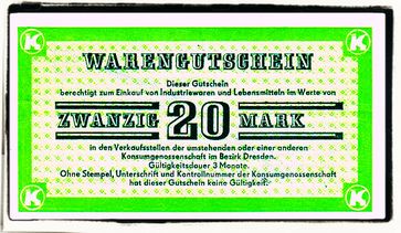 Konsumgutschein der DDR (Symbolbild)