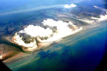 Chalandeleur Islands, Ölverschmutzung von Oberflächen- und Tiefenwasser am 3. Juni 2010. Bild: Jeffrey Warren, Grass Roots Mapping project. Original uploader was Myk60640 at en.wikipedia