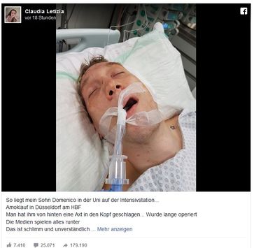 Bild: Screenshot Facebook Account von Claudia Letizia