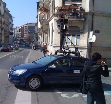Street-View-Fahrzeug in Genf