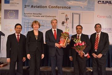 FH Frankfurt und UPES richteten die 2. Luftverkehrskonferenz in Mumbai zur Sicherheit im Luftverkehr
Quelle: Quelle: FH FFM/MBA Aviation Management (idw)