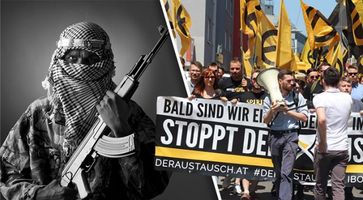 Bild: Terrorist/Freepik; Demo/Presse IB; Bildkomposition "Wochenblick" / Eigenes Werk