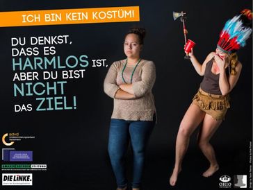 Bild: Plakatkampagne „Ich bin kein Kostüm!“