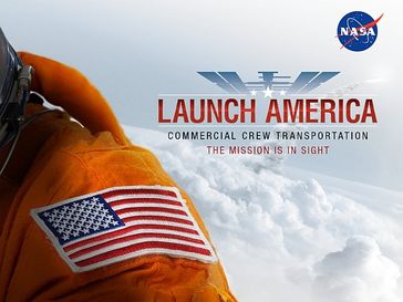 Werbung der Nasa für "Launch America". Bild: NASA