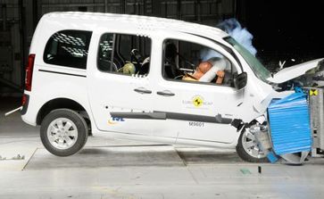 Große Sicherheitsmängel: Der Mercedes Citan holt nur 3 Sterne beim Euro NCAP-Crashtest. Bild: ADAC