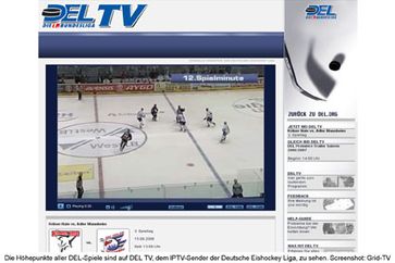 Die Deutsche Eishockey Liga zeigt die Höhepunkte ihrer Spiele auf dem IPTV-Sender DEL TV. 