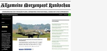Screenshot von der Webseite der „Allgemeinen Morgenpost Rundschau“