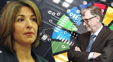 Bild: Naomi Klein/WIkimedia, Mariusz Kubik, CC BY 3.0; Gates/cc0; Hintergrund/Freepik; Bildkomposition "Wochenblick" / Eigenes Werk