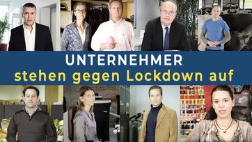 Bild: Screenshot Video: " Unternehmer stehen gegen Lockdown auf" (www.kla.tv/18031) / Eigenes Werk