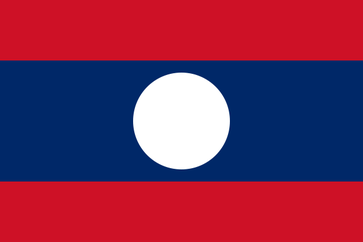 Flagge der Demokratischen Volksrepublik Laos