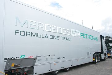 Mercedes Petronas GP Transporter