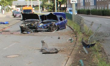 Schwerer Verkehrsunfall auf dem Westring in Herne Bild: Polizei