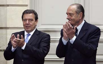 Schröder und Chirac 