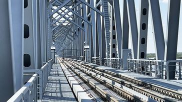 Die grenzüberschreitende Brücke über den Amur (Archivbild). Bild: Sputnik / Alexander Musyka