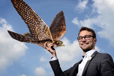 Nico Nijenhuis mit Robird Bild: University of Twente