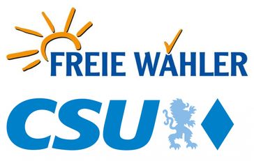 CSU und Freie Wähler Logos