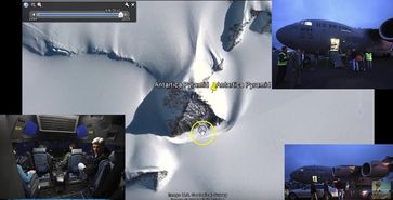 Bild: Screenshot Youtube Video "HOLD ON!! Secretary Of State Visits Alien UFO BASE Antarctic Pyramid!? Secret Agenda! 11/11/2016 "