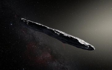 Bild: CC BY 2.0 / Hubble ESA / Artist’s impression of the interstellar asteroid Oumuamua