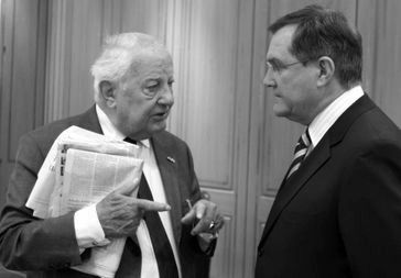 Kleist (links) im Gespräch mit Franz Josef Jung