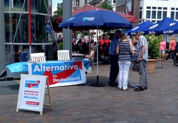 AfD Infostand (Symbolbild)