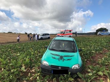 Verunfalltes Fahrzeug Bild: Polizei