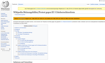 Wikipedia:Meinungsbilder/Protest gegen EU-Urheberrechtsreform