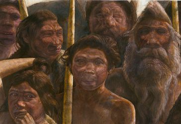 Die Homininen aus Sima de los Huesos lebten vor ungefähr 400.000 Jahren während des Mittleren Pleist
Quelle: Kennis & Kennis Madrid Scientific Films (idw)