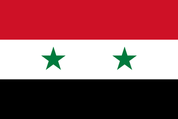 Flagge der Arabischen Republik Syrien