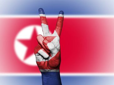 Flagge von Nordkorea (Symbolbild)