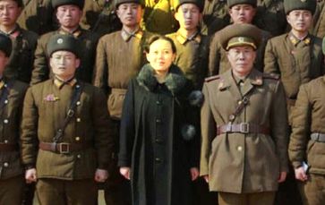 Kim Yo-jong in der Mitte (2017), Archivbild