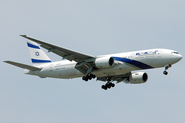 Eine El Al Israel Airlines Boeing 777-258