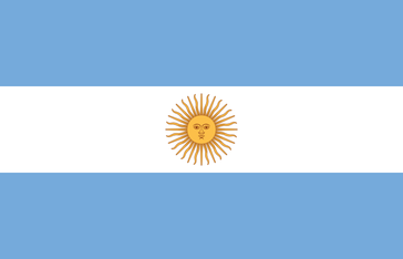 Flagge von Argentinien