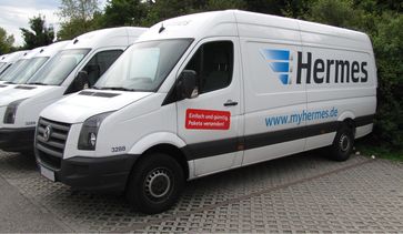 Zustellfahrzeug der Hermes Europe