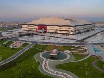 Al Bayt Stadium Bild: Qatar Supreme Committee Fotograf: Qatar Tourism