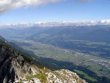 Das Inntal vom Hafelekar bei Innsbruck