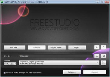 Free HTML5 Video Player and Converter