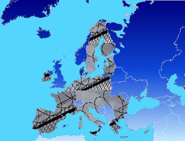 Europäische Union in 2020: Geschlossene Grenzen und weitestgehende Abschaffung aller Menschenrechte (Symbolbild)