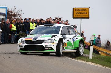 Das SKODA Auto Deutschland Team Fabian Kreim/Frank Christian (D/D). Bild: "obs/Skoda Auto Deutschland GmbH"