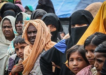 Rohingya displaced Muslims