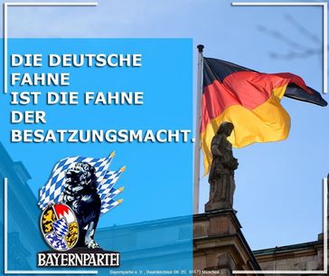 Die deutsche Fahne ist die Fahne der Besatzungsmacht.