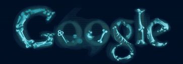 Das Google Doodle zur Ehrung der Röntgenstrahlen