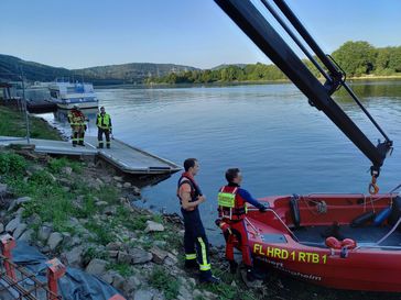 Wasserrettung auf dem Hengsteysee Bild: Feuerwehr