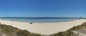 Rockingham Beach, ein typischer Sandstrand in Western Australia