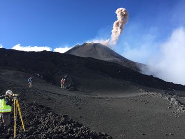 Geologen im September 2017 am Ätna.