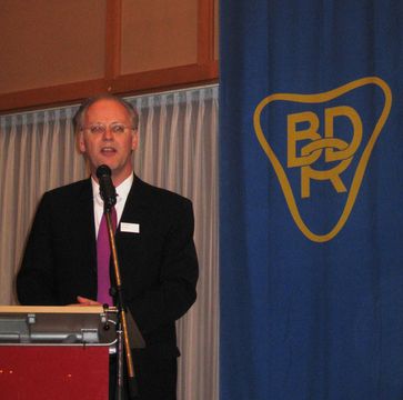 Scharping auf der Jahreshauptversammlung des BDR am 21. März 2009 in Leipzig.