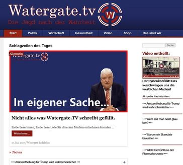 Bild: Screenshot www.watergate.tv
