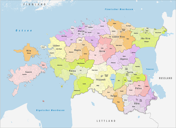 Politische Gliederung Estlands