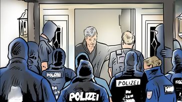 COMPACT-Comic, Elsässer im Bademantel Bild: COMPACT