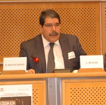 Saleh Muslim, Führer der Partei der Demokratischen Union (2012)