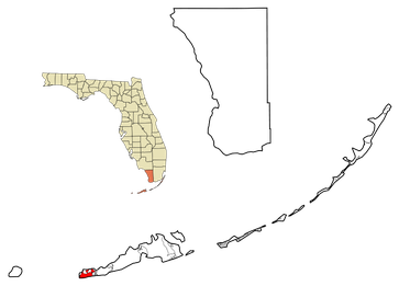 Key West Lage in Florida